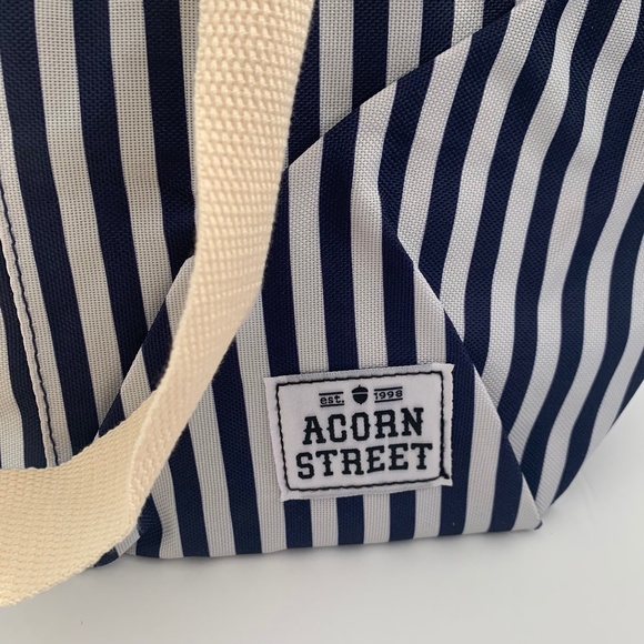 Acorn Street Insulated Wine Cooler Tote with 6 Bottle Capacity Navy Blue Party - Picture 8 of 9